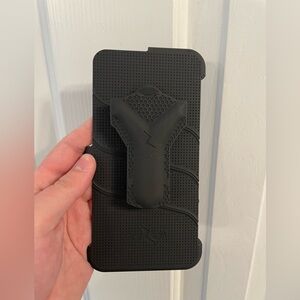 Black IPhone Belt Attachment Case